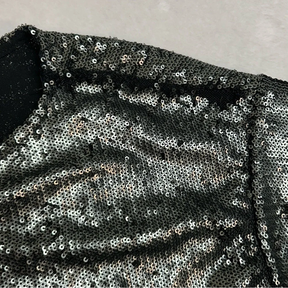 Free People NWT Manuka Sequin Mini Dress Women's Size Medium Silver Party‎